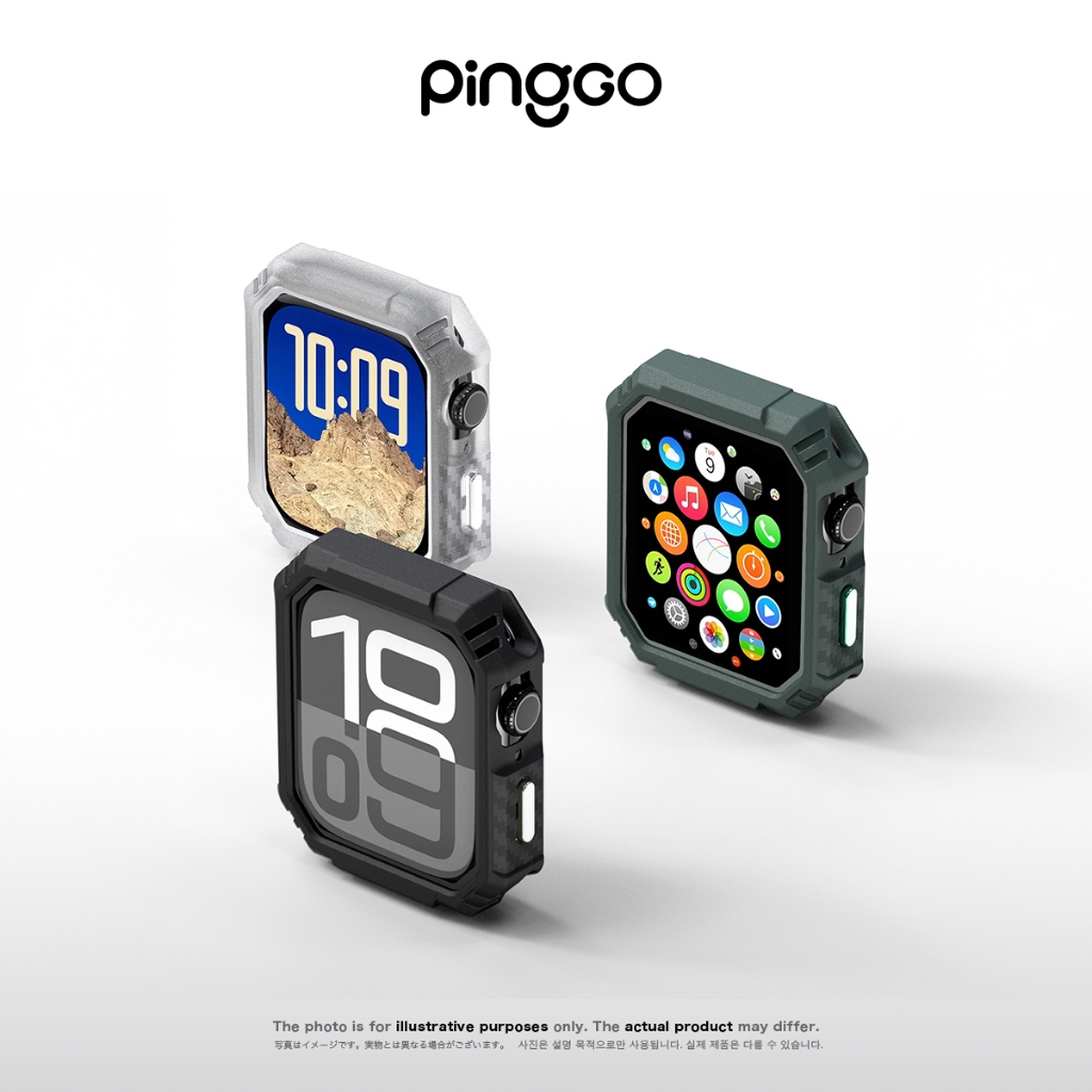 PingGO Damo系列 Apple Watch 10代 Case 42/46MM 保護殼 防刮傷 碰撞 | 蝦皮購物