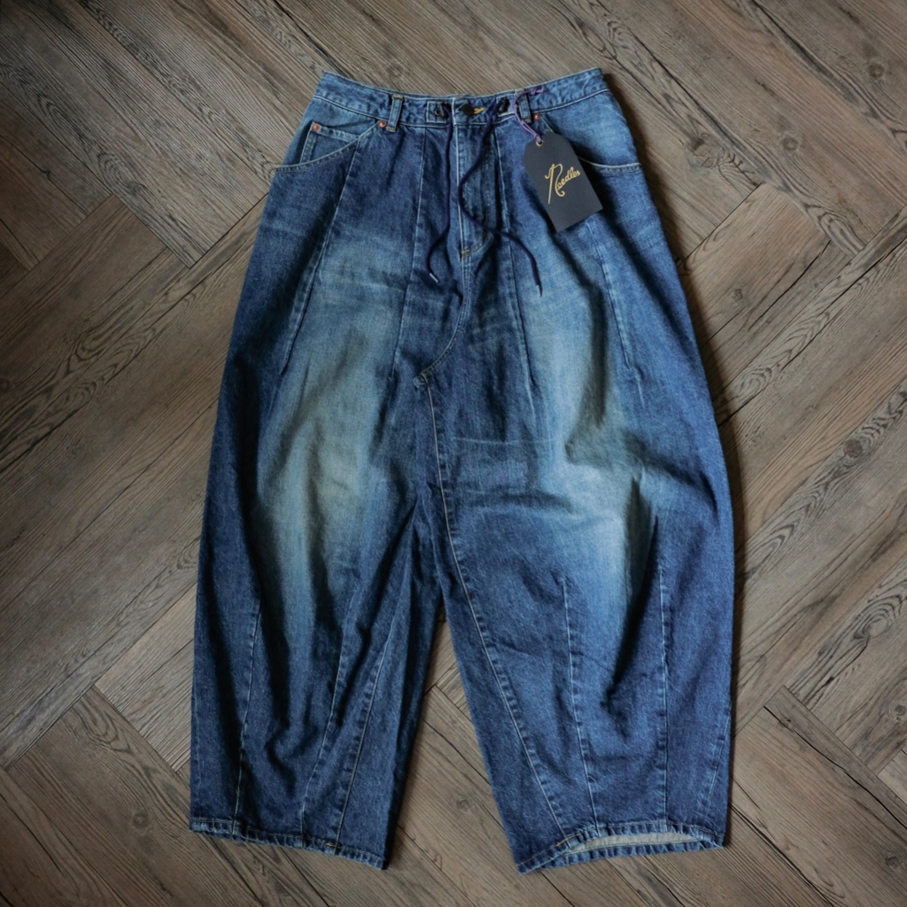 NEEDLES H.D. PANT JEAN 12OZ DENIM 水洗牛仔褲胖胖褲寬褲| 蝦皮購物