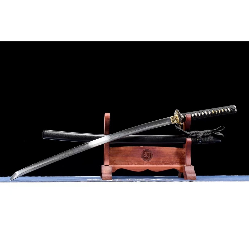 【千羽】龍泉刀劍 善惡兩極武士刀 日本刀 花紋鋼燒刃一體鍛打太刀 Katana 打刀 指挥刀 武術練習 收藏擺件 未開刃 | 蝦皮購物