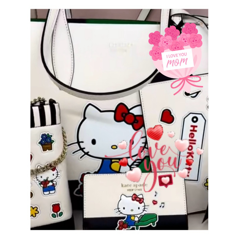 💕現+在途折扣💕～美國🇺🇸Kate spade 可愛HELLO KITTY x kate spade New York | 蝦皮購物
