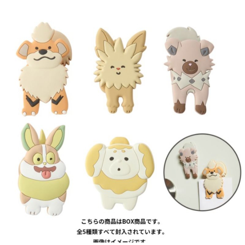 現貨絕版 日本寶可夢中心 my little bestie 岩狗狗 凱蒂狗 小約克 來電汪 狗仔包 寶可夢磁鐵夾 五入 | 蝦皮購物