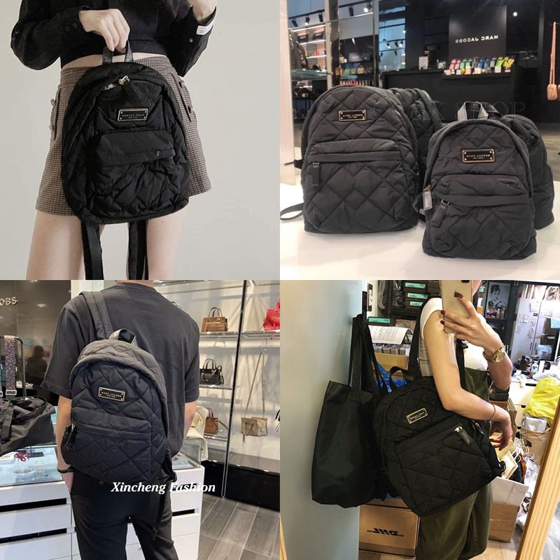 🌈限時折扣 美國代購 🇺🇸 Marc Jacobs MJ 經典款 超輕 尼龍 後背包 菱格 後背包 雙肩包 背包 熱銷 | 蝦皮購物