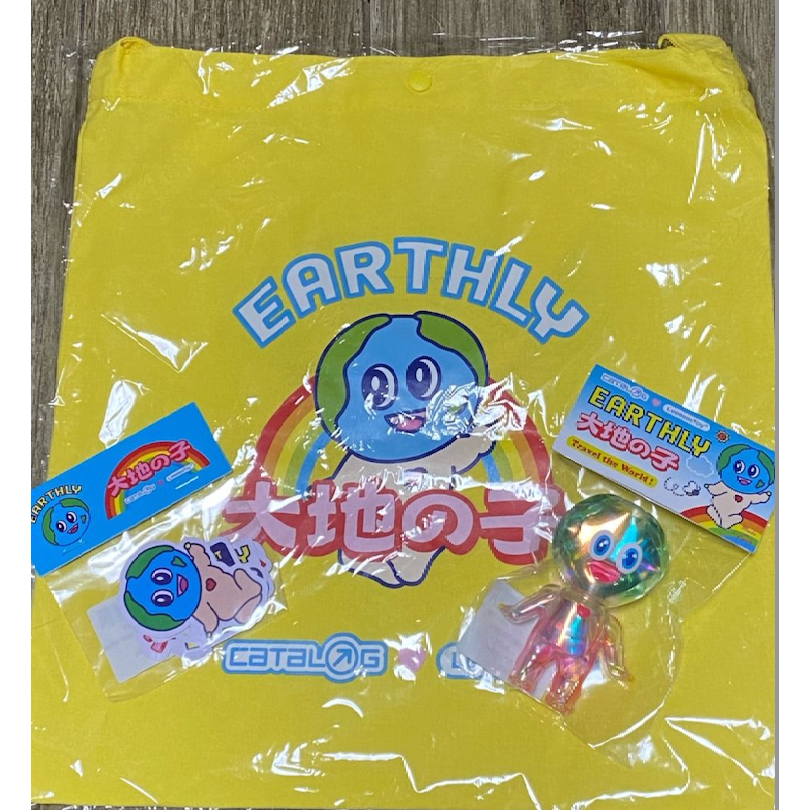 Catalog x LeeeeeeToy 系列 Earthly 大地之子公仔+貼紙+ tote bag | 蝦皮購物