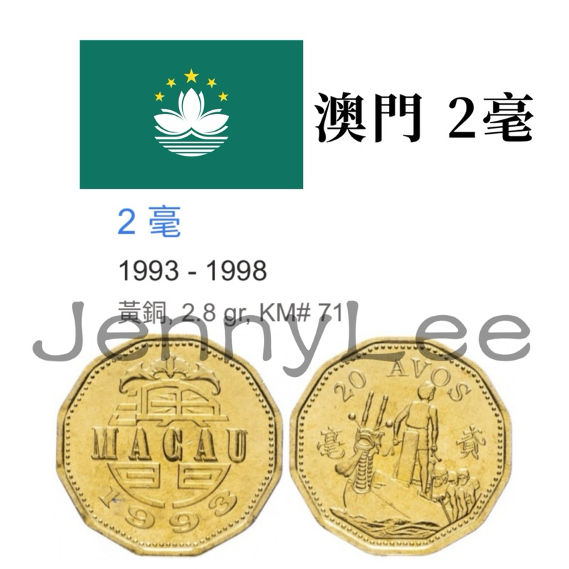 澳门流通硬币 未開封品