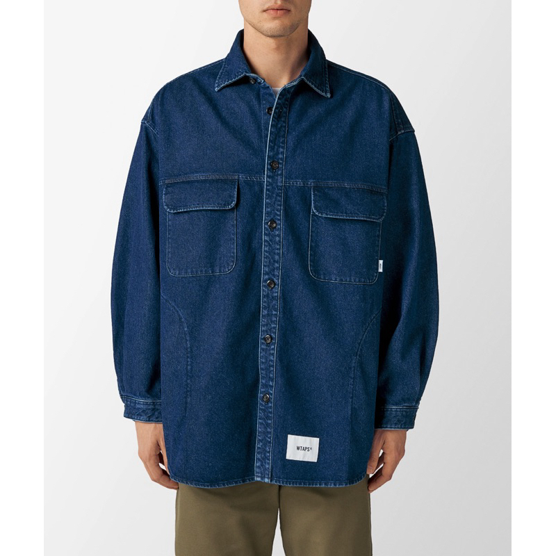 WTAPS 22AW WCPO 01 / LS / COTTON. DENIM 牛仔襯衫外套現貨在店| 蝦皮購物