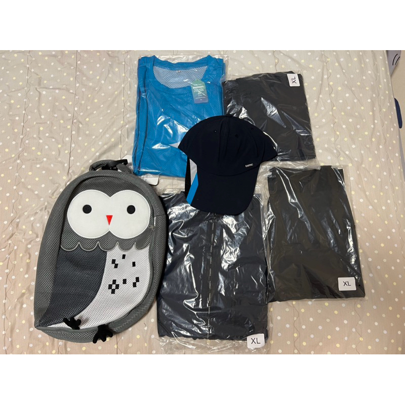 TSMC台積電貓頭鷹2024運動服男XL號尺寸(含貓頭鷹洗衣袋&行李吊牌