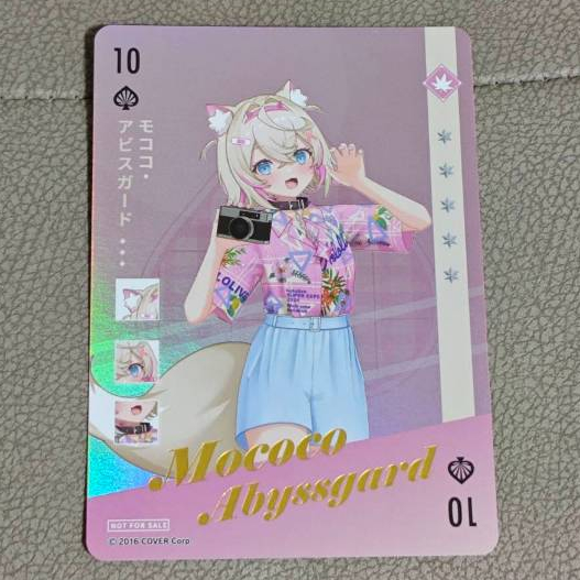 Mococo Abyssgard 黑桃 10 限定卡 閃卡 撲克牌 hololive 朝氣 Chill 遊 | 蝦皮購物
