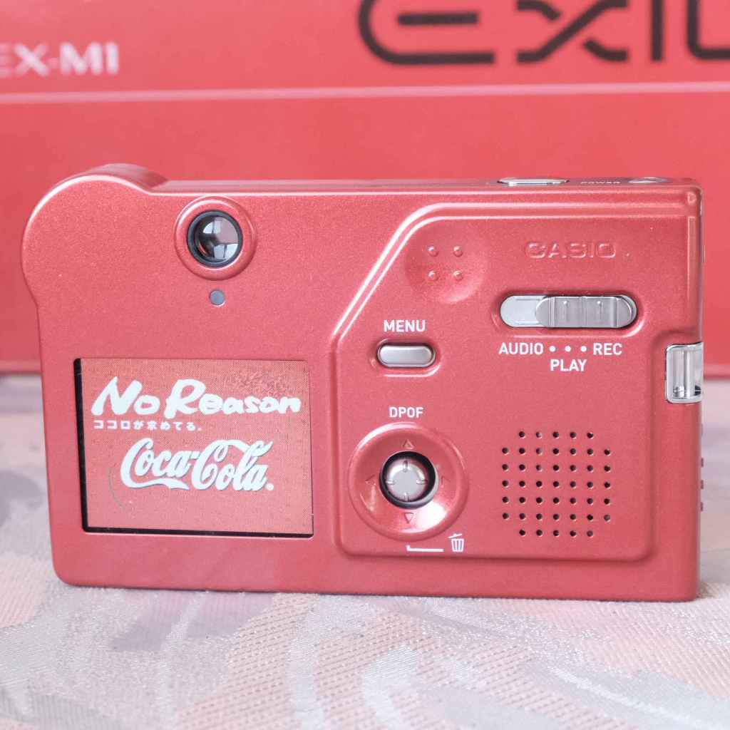 盒裝卡西歐可口可樂紀念版Casio Exilim EX-M1 CCD 數位相機(超薄名片機