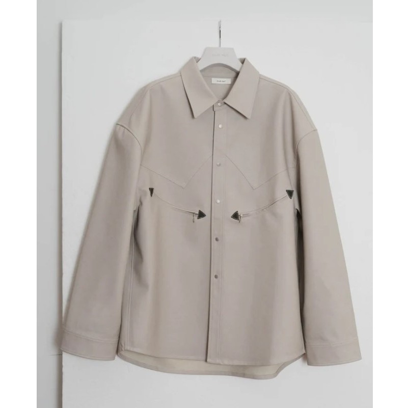 日牌Knuth Marf western leather shirt(unisex)皮質襯衫襯衫外套皮外套 
