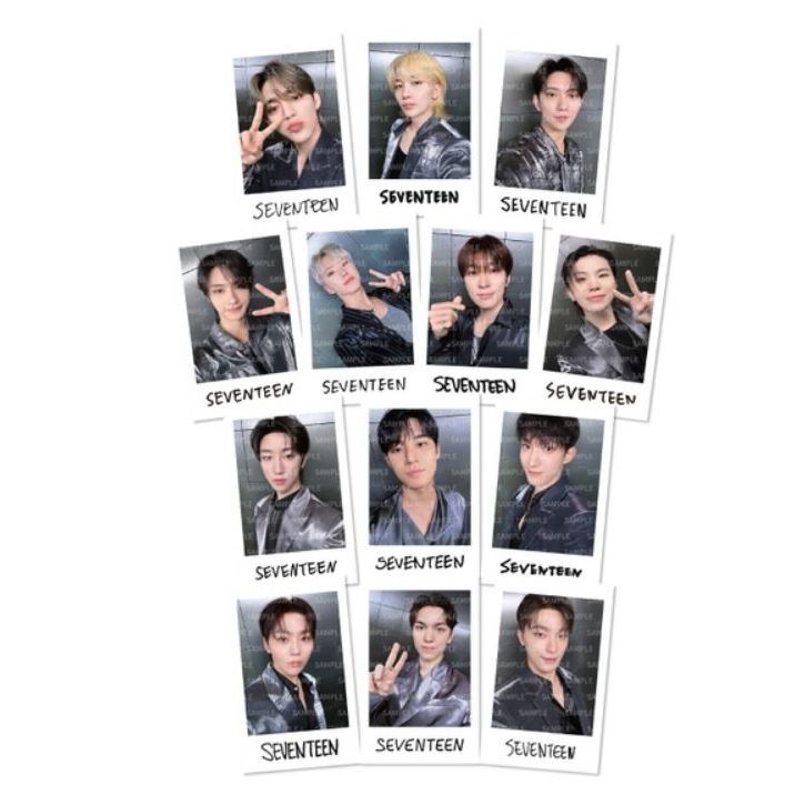SEVENTEEN RIGHT HERE 日本場日巡拍立得貼紙卡INSTANT PHOTO STICKER
