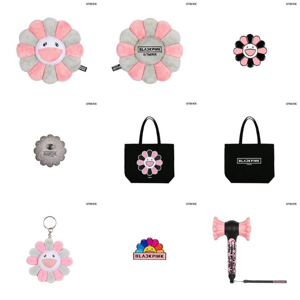 台灣現貨秒出日本BLACKPINK x 村上隆聯名粉絲周邊週邊服飾提袋鑰匙圈