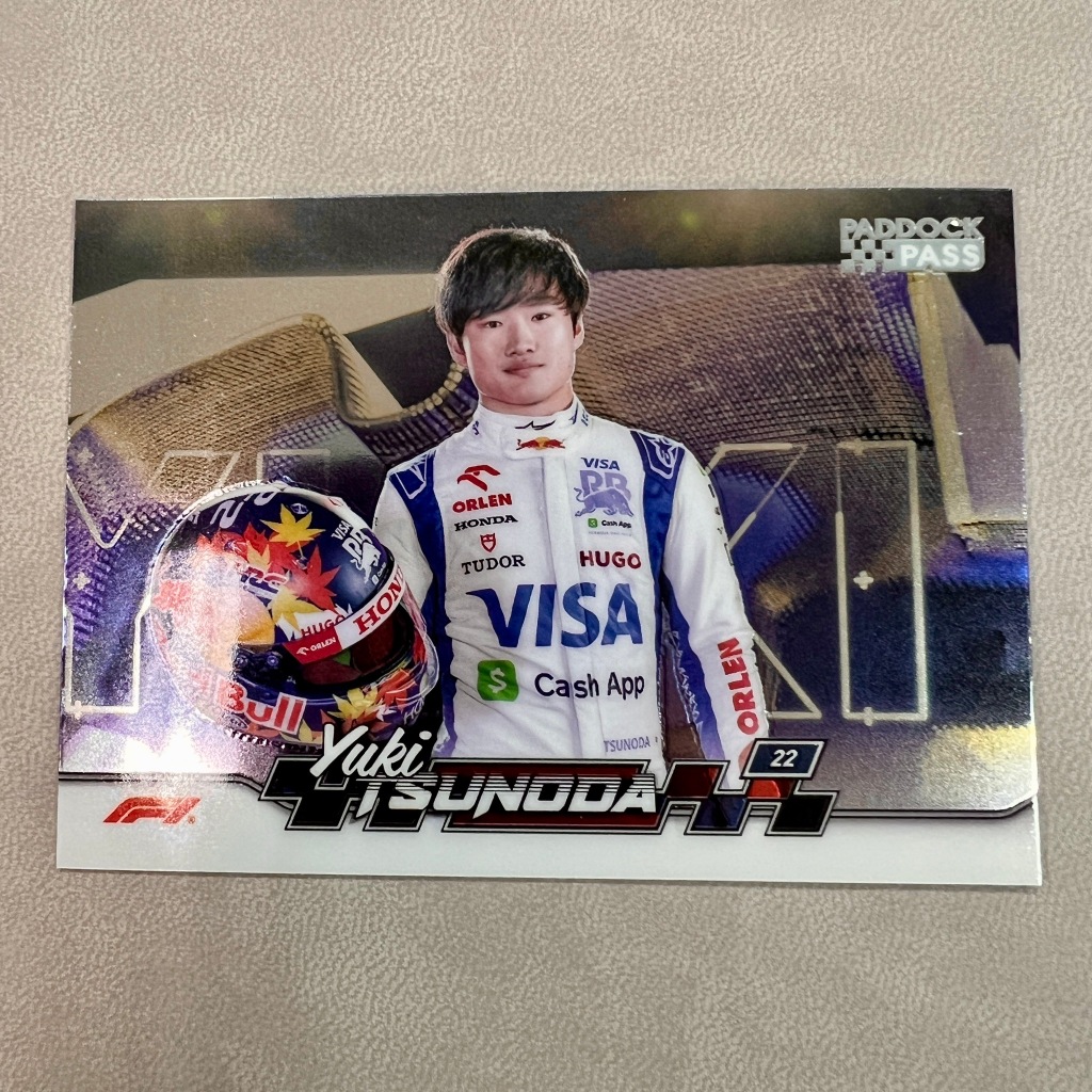 Yuki Tsunoda 角田裕毅Topps F1 賽車卡| 蝦皮購物