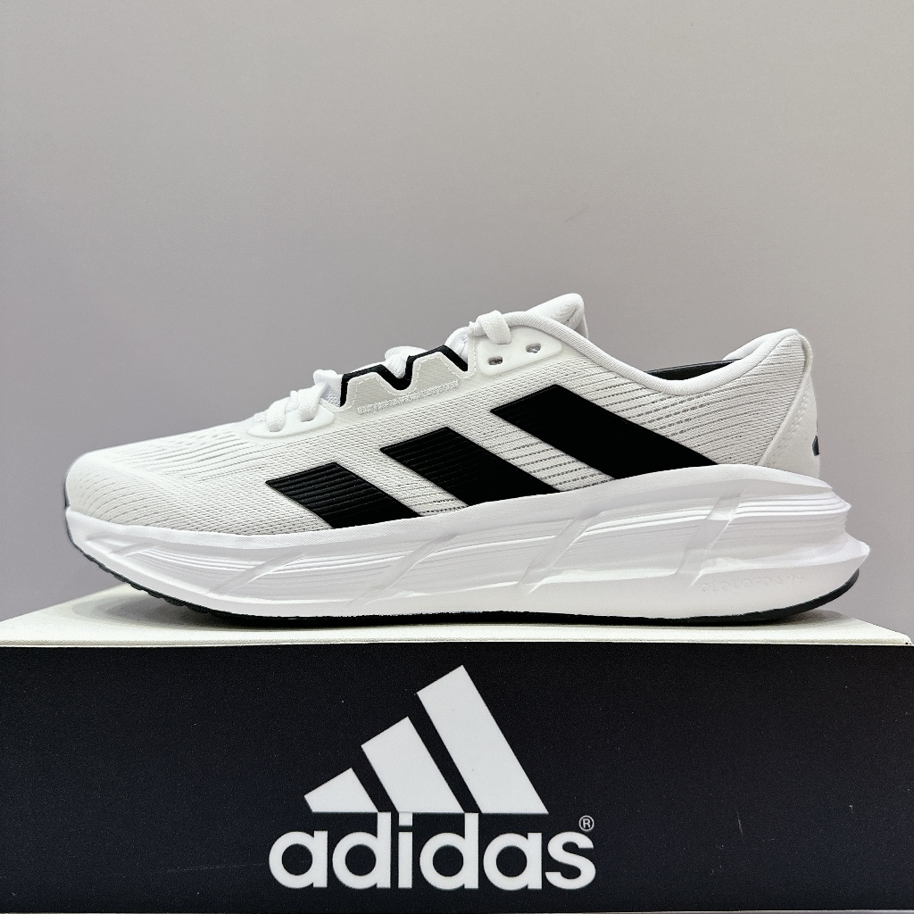 ADIDAS QUESTAR 3 M 男女款 白黑 慢跑鞋 運動鞋 網布 透氣 支撐 舒適 緩震 ID6318 | 蝦皮購物