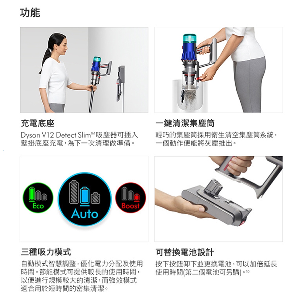 Dyson V12 Detect Slim™ Fluffy 無線吸塵機| 全機密封HEPA過濾系統| Dyson香港