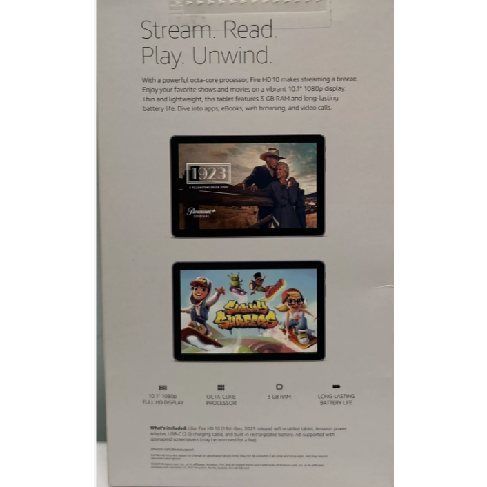 for All New Amazon Kindle Fire HD 10 13th Gen 2023 Release 10.1