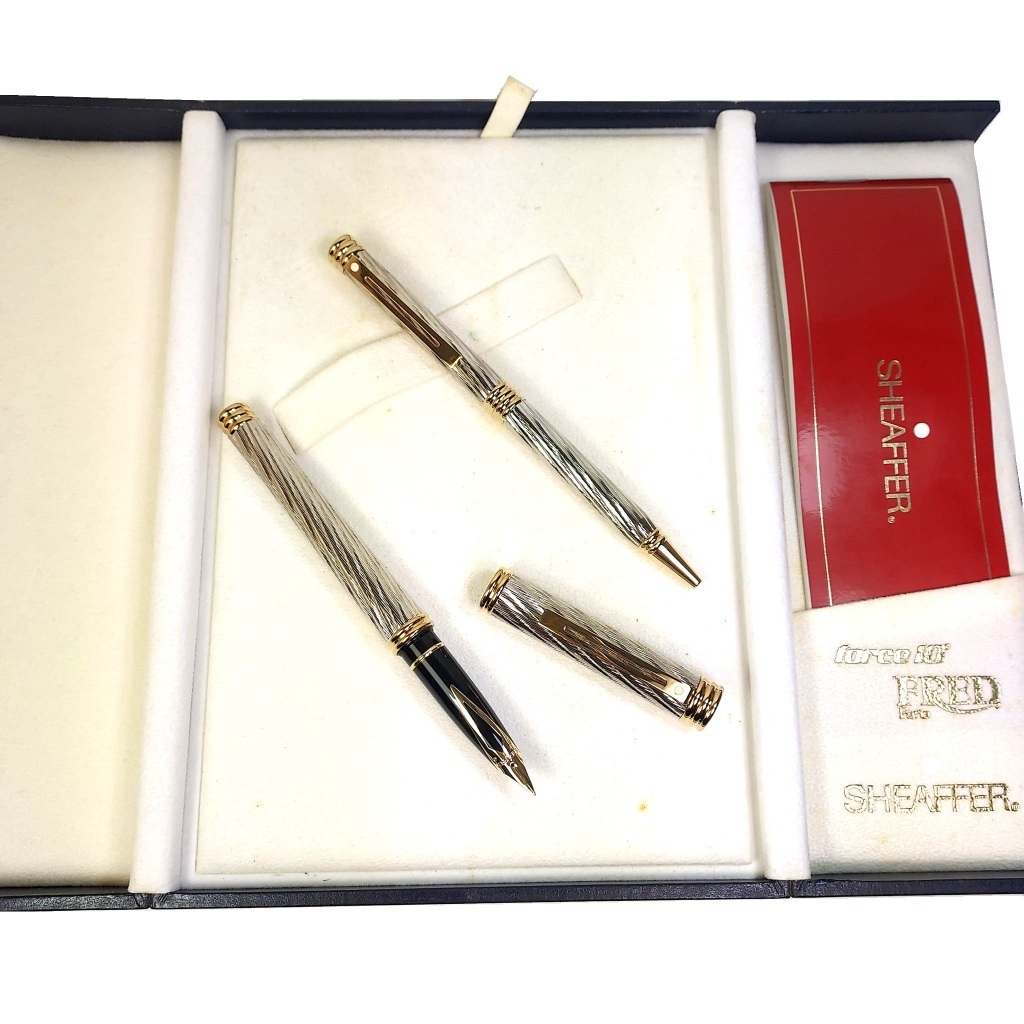 長益鋼筆】西華sheaffer targa 1090 Fred Force 10 鍍鈀電纜圖案18K