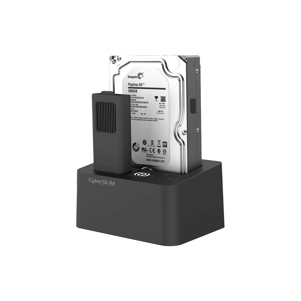 數據備份與遷移的神器：CyberSLIM S1M2 M.2 NVMe + SATA 雙槽硬碟克隆座推薦