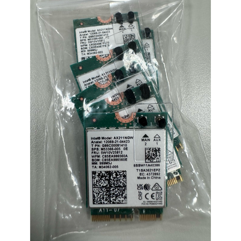 筆電用 全新Intel AX211 AX211NGW M.2 無線網卡（快速到貨） | 蝦皮購物