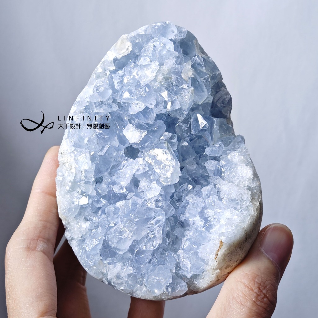 頂級 稀有 天青石 天使石 來自天界的寶石 招財 蛋形 擺件 單品 | 蝦皮購物