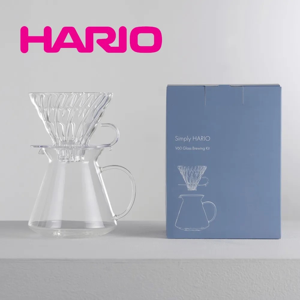 Hario V60 Ensemble de Brassage en Verre - Vivre le Café Filtré Parfait – La Barista