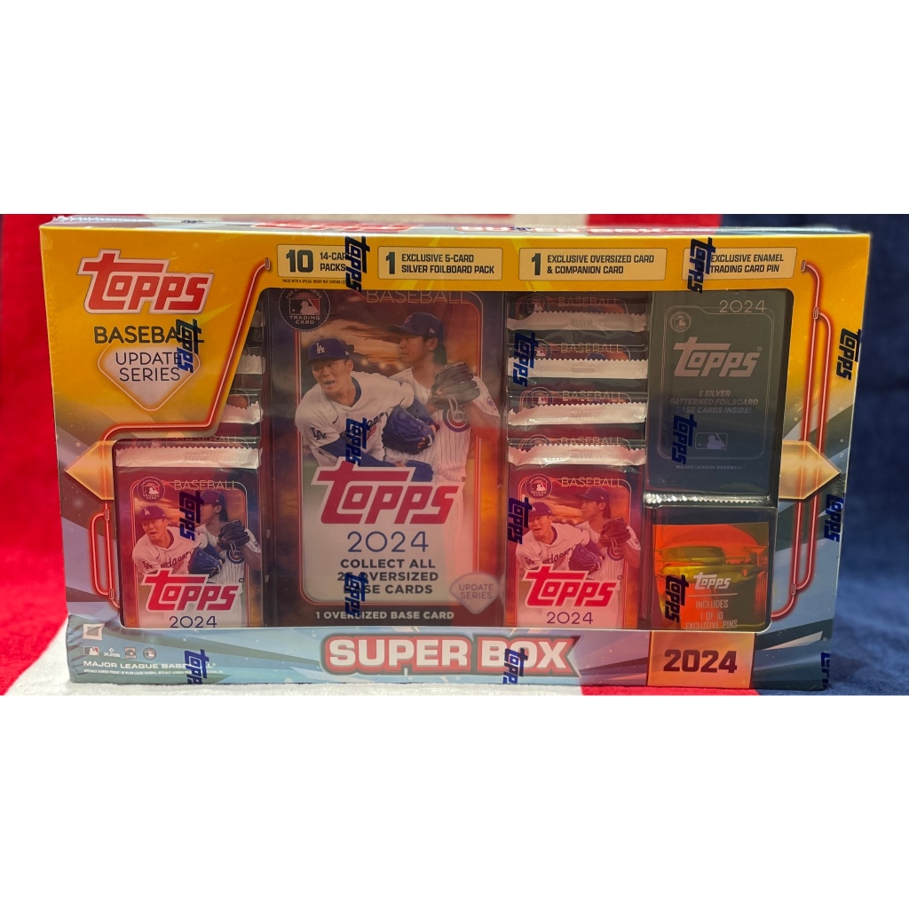 全新未拆封 2024 Topps Update Baseball Super Box 正規 棒球卡 蝦皮購物