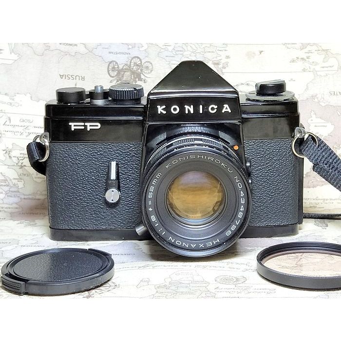 跳蚤小舖子】Konica FP + Hexanon 52/1.8 超稀有黑機/ 純手動機械底片