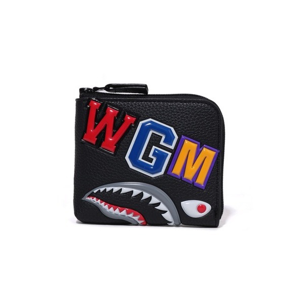 小物 SHARK MINI WALLET WGM 日貨代購CITY】2024AW APE BAPE WGM SHARK MINI WALLET 鯊魚錢包短夾
