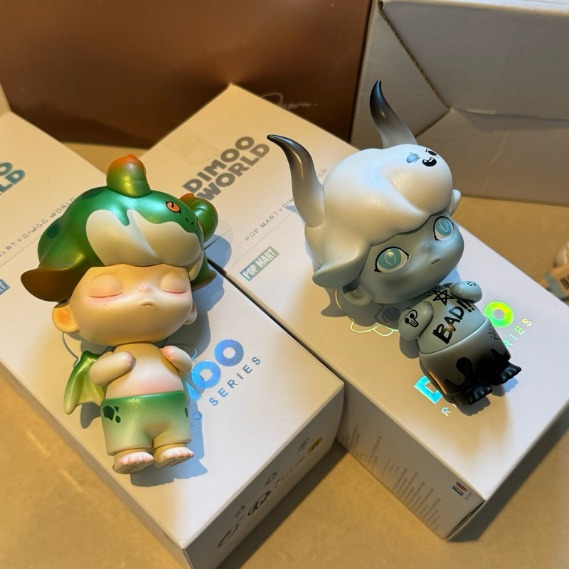 Popmart 泡泡瑪特 Dimoo 現貨秒出 一盞風月 瑞獸印章 經典復刻 小青龍/惡魔 | 蝦皮購物