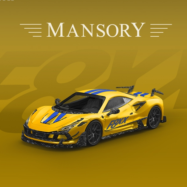 AM 1:64 Ferrari F8 Tributo Mansory F8XX Berlinetta 488 GTB後繼