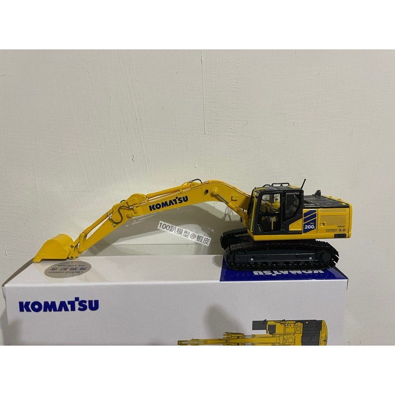 100趴模型店》小松Komatsu PC200i-12 挖土機模型1:50紙盒裝怪手pc200