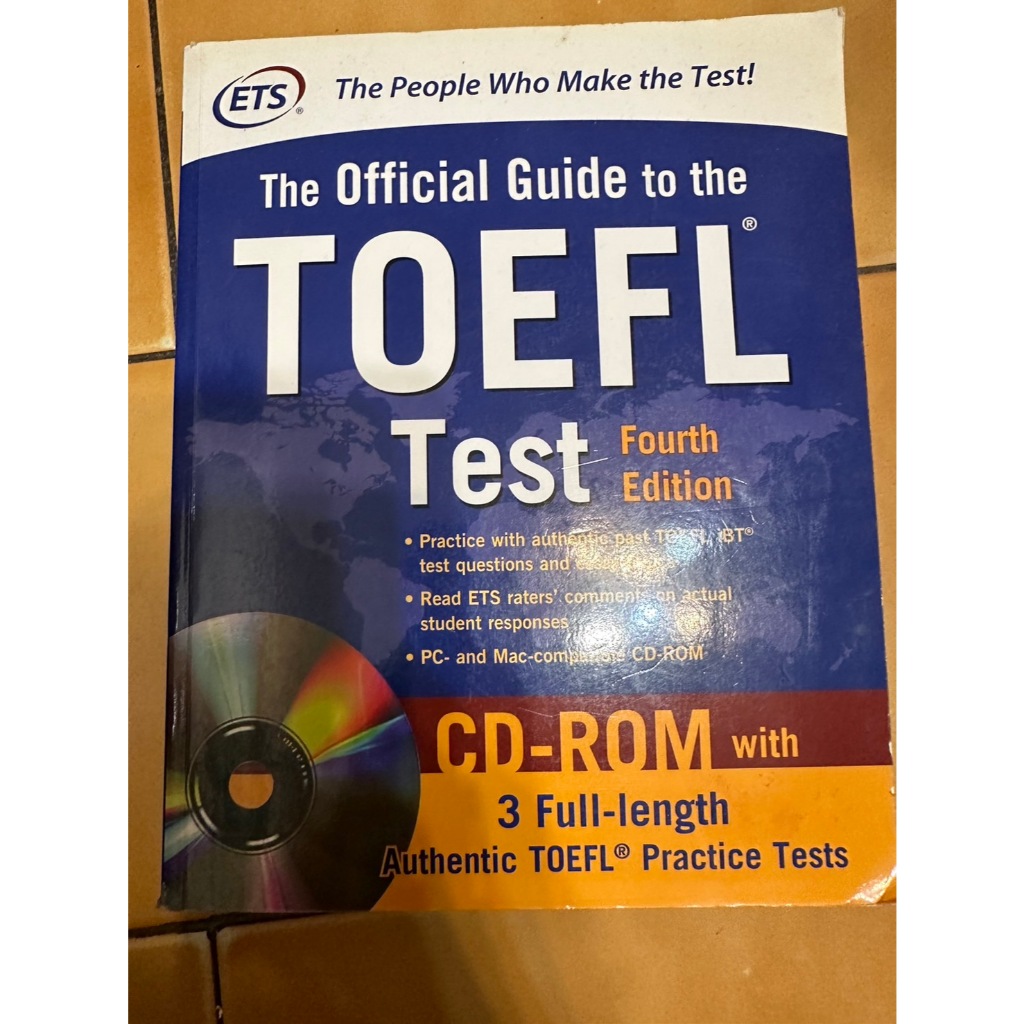 0204 ETS Official Guide TOEFL TEST Fourth Edition 托福考試 二手有光碟 | 蝦皮購物