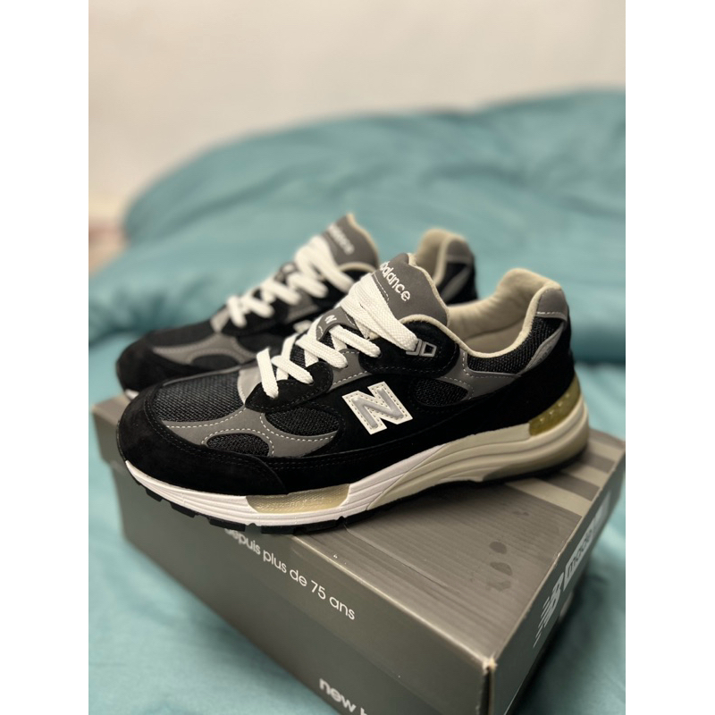 New Balance M992EB NB 992 992EB 美製黑灰白台灣公司貨全新US8.5 | 蝦皮購物