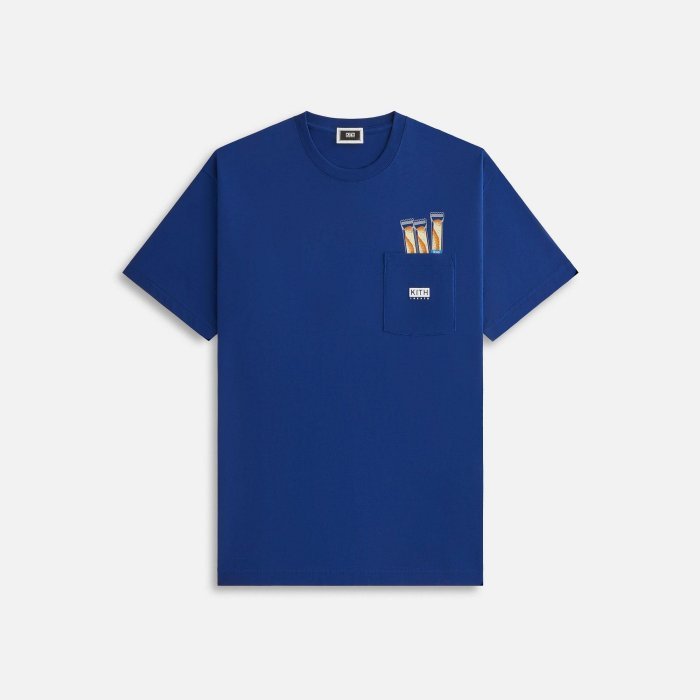 S】KITH TREATS YOKUMOKU Tシャツ ブルー ヨックモック