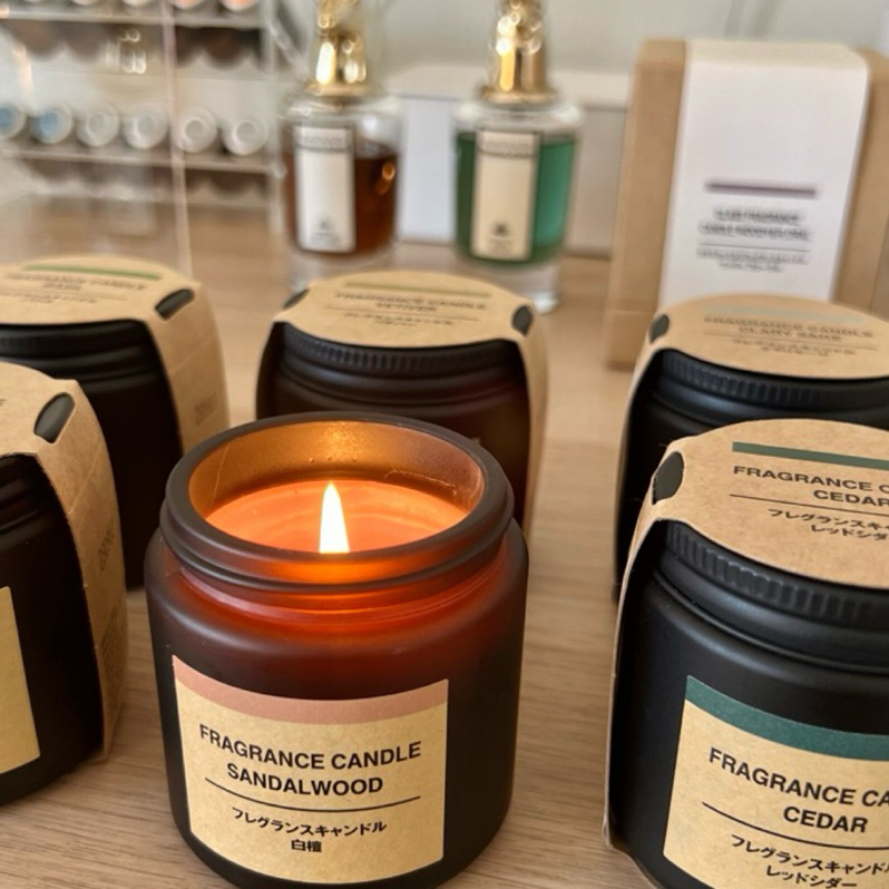 【MUJI 無印良品】🕯️香氛蠟燭85g 梔子花 檀香 鼠尾草 羅勒 丹桂 葡萄柚 岩蘭草 雪松 橙香 日本扁柏 | 蝦皮購物
