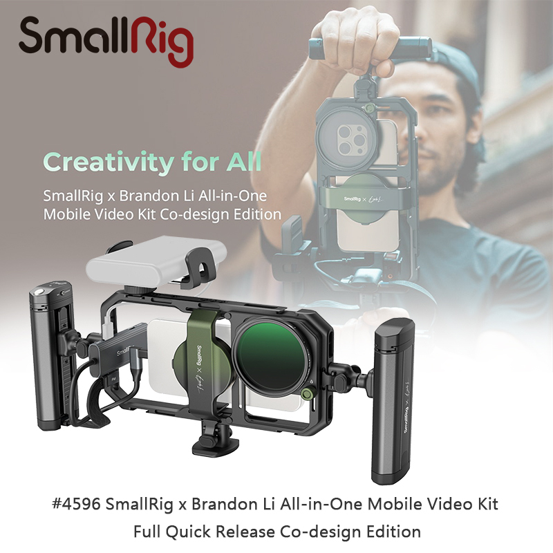 兔大叔 含稅 SmallRig 4596 B x Brandon Li 聯合設計款 一體化 手機 視訊 套件 | 蝦皮購物