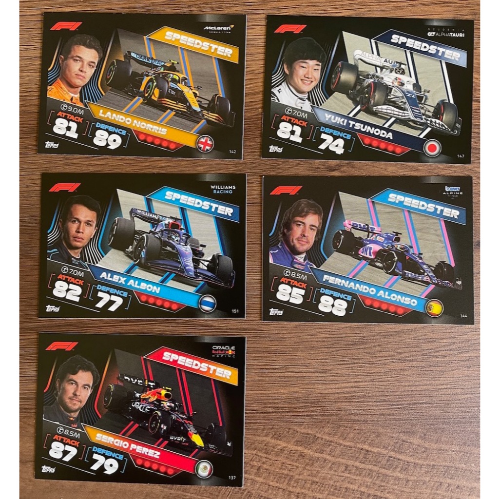 懷舊系列 Topps F1 2022 老卡 車手卡 + 賽車卡 Formula 1 Lando Yuki Alex | 蝦皮購物