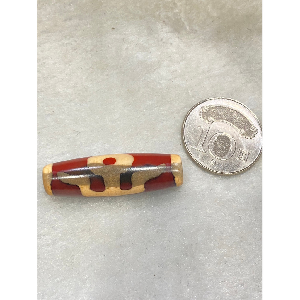 上肯護摩火供天珠‼️西蔵老礦手工伝承護摩火供双虎牙天珠 上肯護摩火供天珠‼️西蔵老礦手工伝承護摩火供