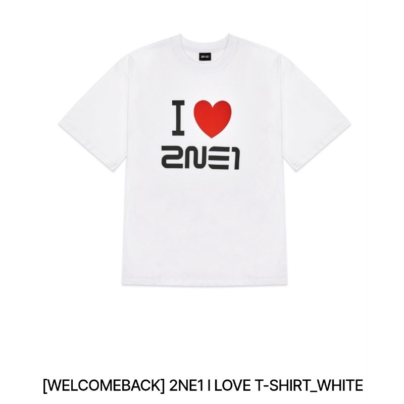 2NE1 I♡2NE1 Tシャツ白ホワイトLサイズ 2NE1 2024 Welcome Back t-Shirt 2NE1 t Shirts Cotton Unisex