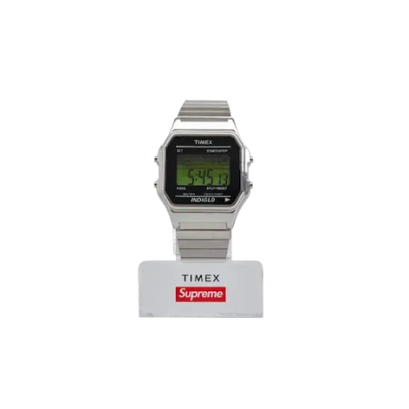 逢甲FUZZY】Supreme Timex Digital Watch Silver FW19 銀手錶銀錶電子