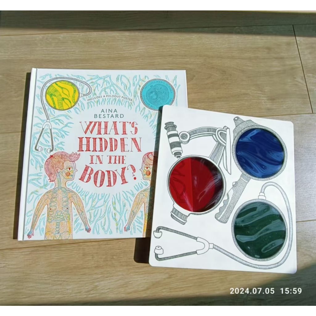 精裝英文遊戲互動書+三色鏡 What's Hidden In The Body🍀 Aina Bestard🍀缺書店 蝦皮購物