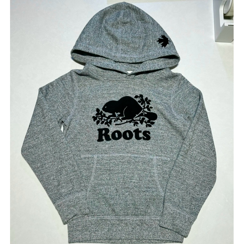 Roots salt and pepper灰色logo帽T(S) | 蝦皮購物