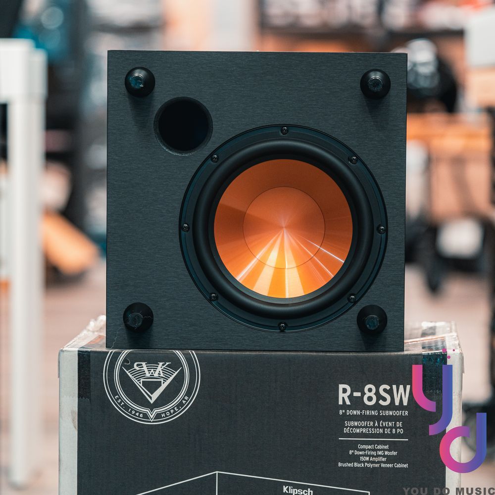 分期免運 贈高階線材組 古力奇 Klipsch R-8SW Sub 8吋 重低音 劇院 音響 150瓦 公司貨 | 蝦皮購物