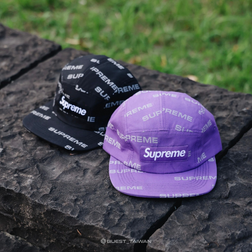 QUEST】現貨SUPREME 24FW Reflective Jacquard Camp Cap 反光露營帽 
