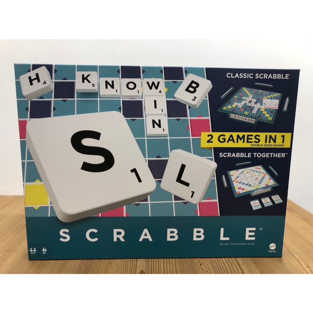 【現貨】 英文拼字遊戲 SCRABBLE 2021新版 英文版 正版桌遊 | 蝦皮購物