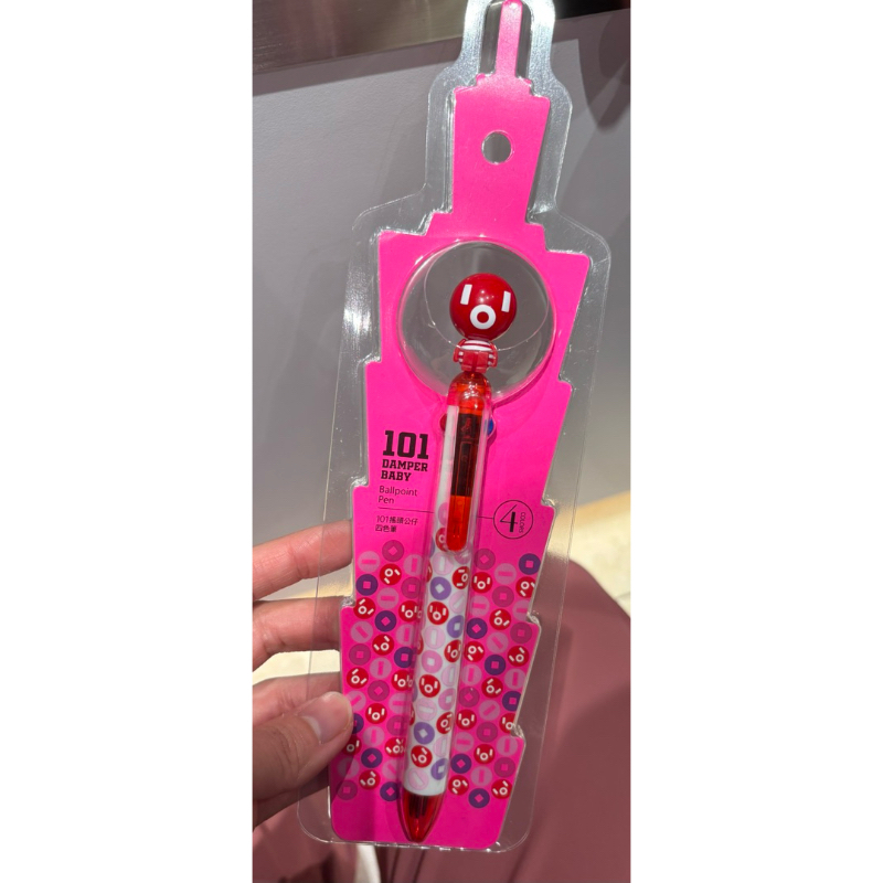 101 Damper Baby four-color pen（Red)101搖頭公仔四色筆(紅） | 蝦皮購物