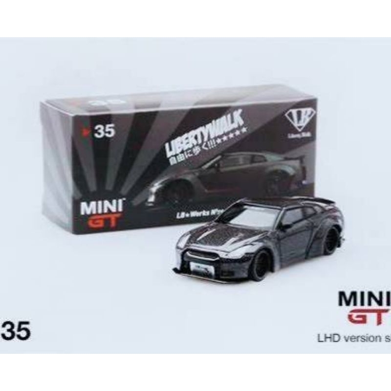 MINI GT 35 絕版 全新未拆封 左駕版 魔術灰色塗裝 LBWK Nissan GT-R R35 附膠盒 | 蝦皮購物