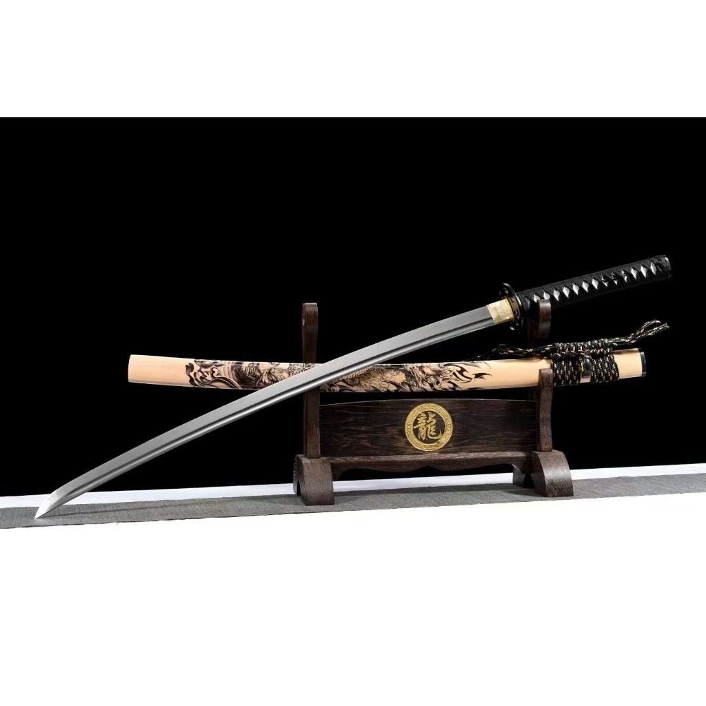 【廠家直銷】武士打刀《魔龍墮佛》武士刀 日本刀 肋差 居合刀 Katana 打刀 武士刃 日式刀 協差 太刀 未開刃 | 蝦皮購物