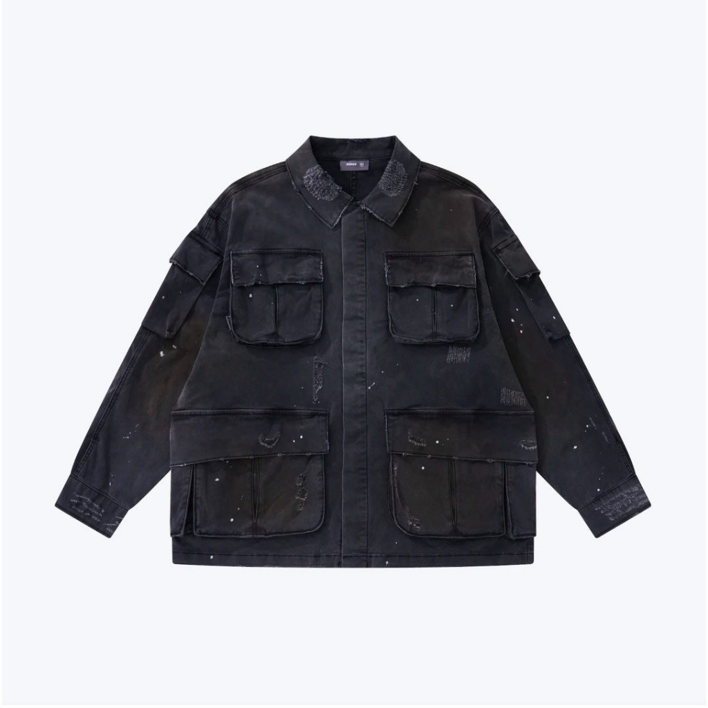 【P.COAST LAB 】SENSE Ageing M65 Jacket (Dull Black) | 蝦皮購物