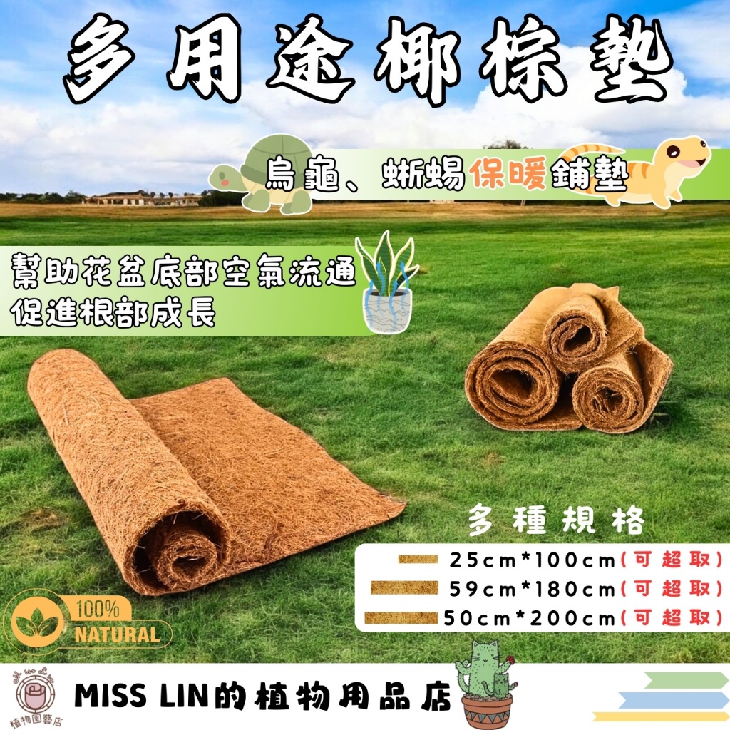 發票現貨~多用途椰棕墊(多尺寸可選) 爬蟲陸龜底材 園藝用椰纖片 寵物保護墊 透氣排水 根部發展 保濕 椰纖毯 爬蟲 陸 | 蝦皮購物