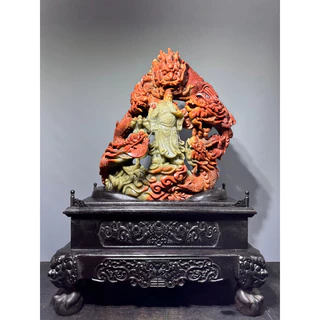 天然寿山石 精細彫刻 山水人物 置物 擺件 古賞物 高9.7cm 長14cm 幅3.3cm 重515.4g 清宫绝美的寿山石人物雕刻赏析_搜狐网